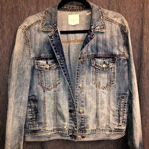 American Eagle Distressed Denim Jacket